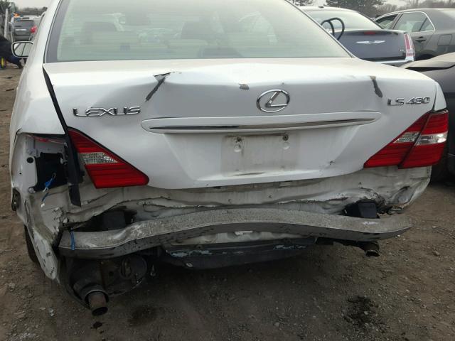 JTHBN36F040157961 - 2004 LEXUS LS 430 WHITE photo 9