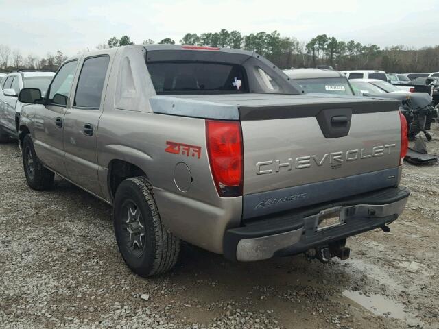 3GNEC13T43G319093 - 2003 CHEVROLET AVALANCHE TAN photo 3