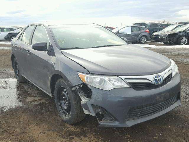 4T1BD1FK8EU108549 - 2014 TOYOTA CAMRY HYBR GREEN photo 1