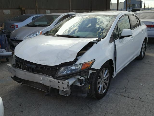 19XFB2F84CE352006 - 2012 HONDA CIVIC EX WHITE photo 2