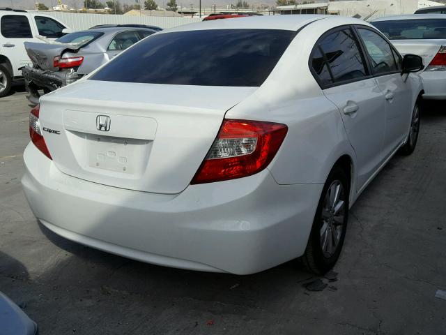 19XFB2F84CE352006 - 2012 HONDA CIVIC EX Beyaz fotoğraf 4