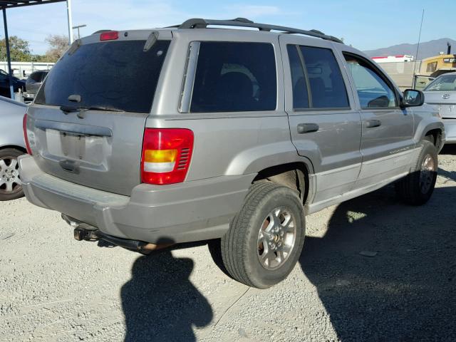 1J4G248S2YC242637 - 2000 JEEP GRAND CHER GRAY photo 4