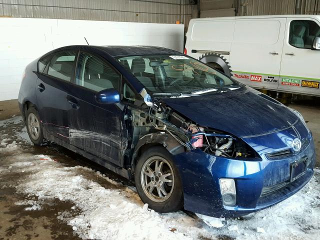 JTDKN3DU1A5126669 - 2010 TOYOTA PRIUS BLUE photo 1