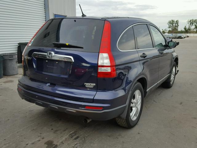 5J6RE3H55AL048839 - 2010 HONDA CR-V EX BLUE photo 4