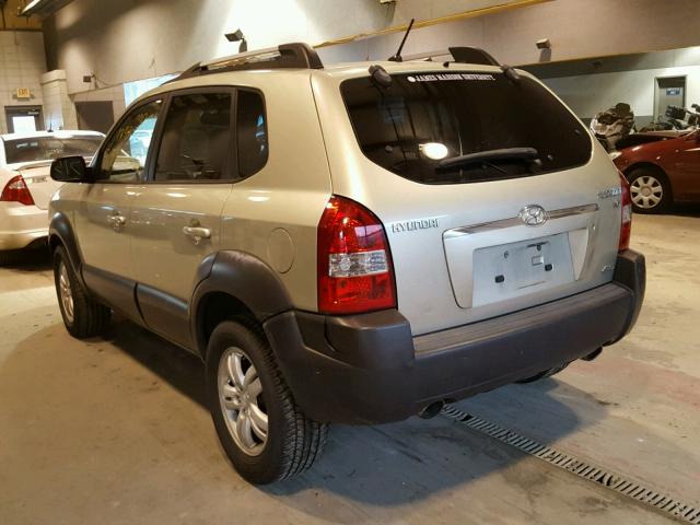 KM8JN72D97U636395 - 2007 HYUNDAI TUCSON SE GOLD photo 3