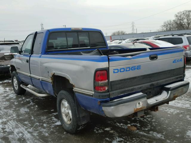 1B7HF13ZXVJ619479 - 1997 DODGE RAM 1500 BLUE photo 3