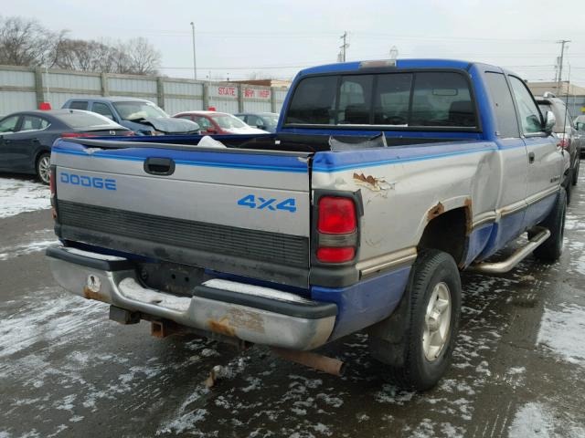 1B7HF13ZXVJ619479 - 1997 DODGE RAM 1500 BLUE photo 4