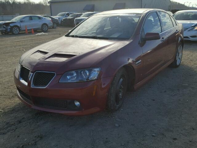 6G2EC57Y99L214459 - 2009 PONTIAC G8 GT RED photo 2