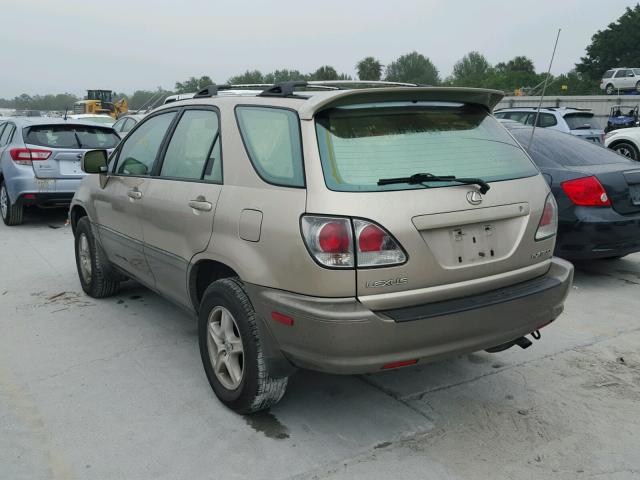 JTJHF10U710175340 - 2001 LEXUS RX 300 GOLD photo 3