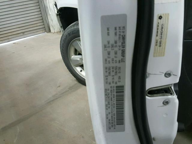 1C4NJCBA1FD156639 - 2015 JEEP COMPASS SP WHITE photo 10