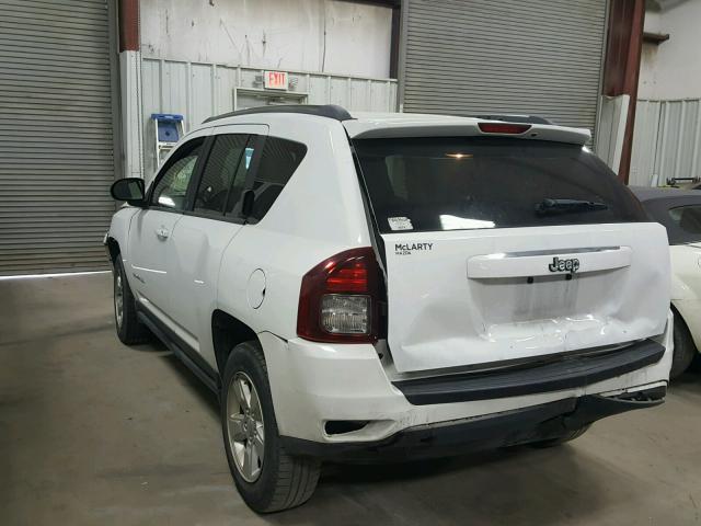 1C4NJCBA1FD156639 - 2015 JEEP COMPASS SP WHITE photo 3