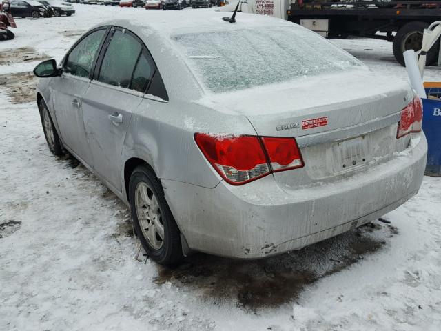 1G1PF5SC8C7345850 - 2012 CHEVROLET CRUZE LT SILVER photo 3