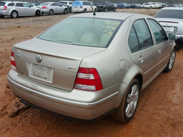 3VWSE69MX4M084685 - 2004 VOLKSWAGEN JETTA GLS TAN photo 4