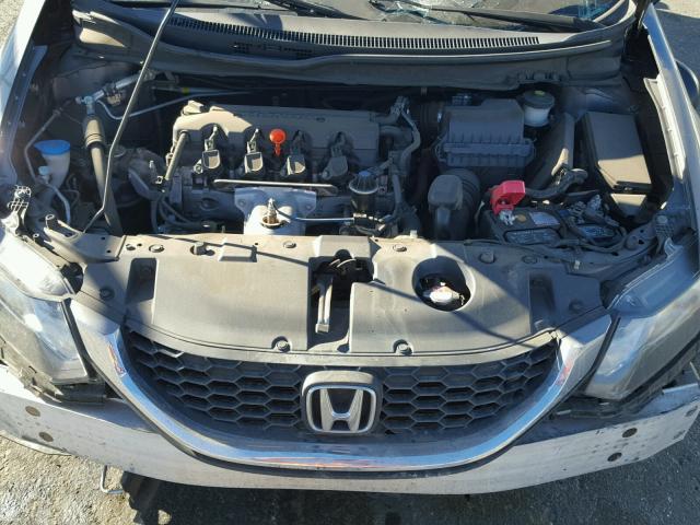 19XFB2F59DE287029 - 2013 HONDA CIVIC LX GRAY photo 7