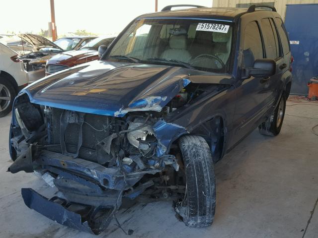1J4GK58K14W225634 - 2004 JEEP LIBERTY LI BLUE photo 2