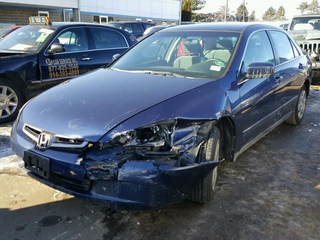 1HGCM55425A110691 - 2005 HONDA ACCORD LX BLUE photo 2