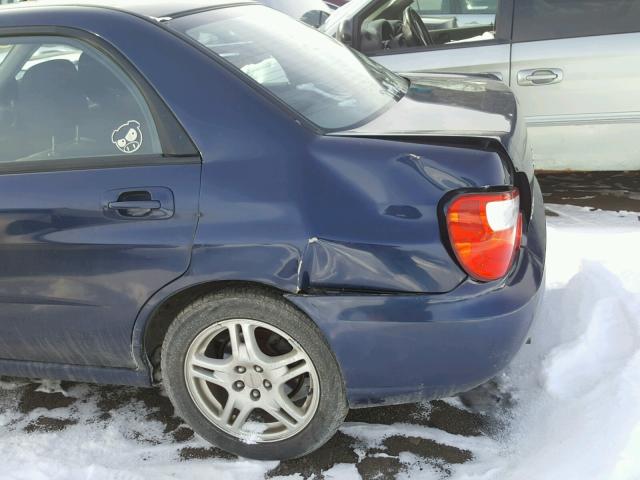 JF1GD67585G514741 - 2005 SUBARU IMPREZA RS BLUE photo 9