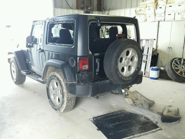 1C4AJWAG3DL654320 - 2013 JEEP WRANGLER S BLACK photo 3