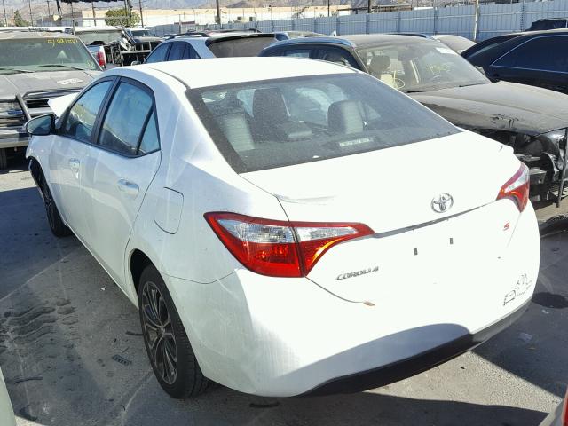 5YFBURHE9FP261854 - 2015 TOYOTA COROLLA L WHITE photo 3