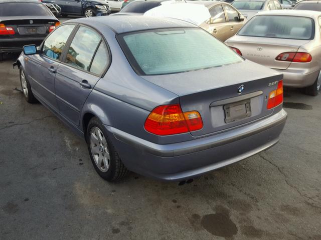 WBAET37412NG70086 - 2002 BMW 325 I BLUE photo 3