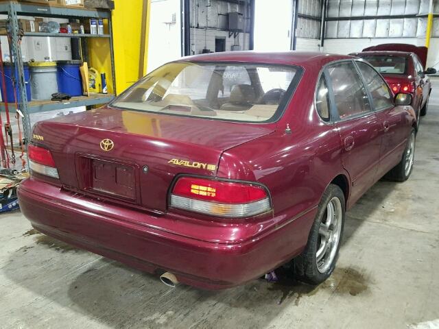 4T1GB11E2SU033792 - 1995 TOYOTA AVALON XLS BURGUNDY photo 4