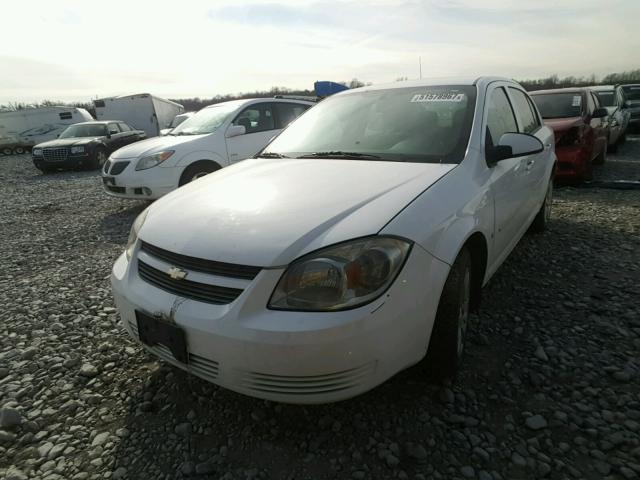 1G1AT58H297123556 - 2009 CHEVROLET COBALT LT WHITE photo 2