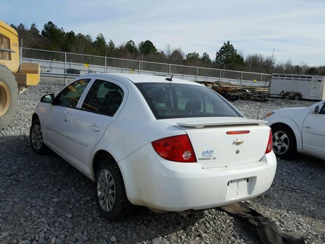 1G1AT58H297123556 - 2009 CHEVROLET COBALT LT WHITE photo 3