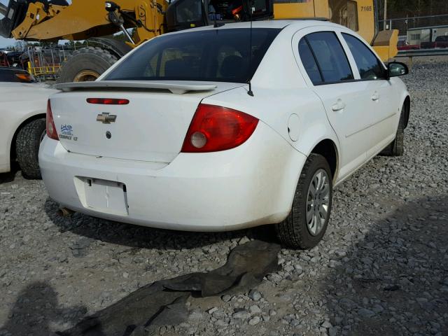 1G1AT58H297123556 - 2009 CHEVROLET COBALT LT WHITE photo 4