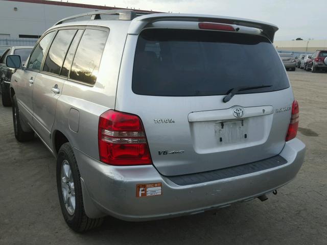 JTEHF21A910018479 - 2001 TOYOTA HIGHLANDER SILVER photo 3