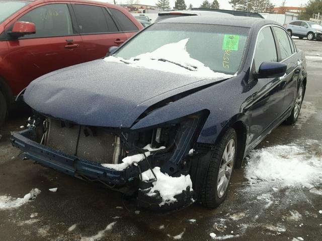 1HGCP36859A032037 - 2009 HONDA ACCORD EXL BLUE photo 2