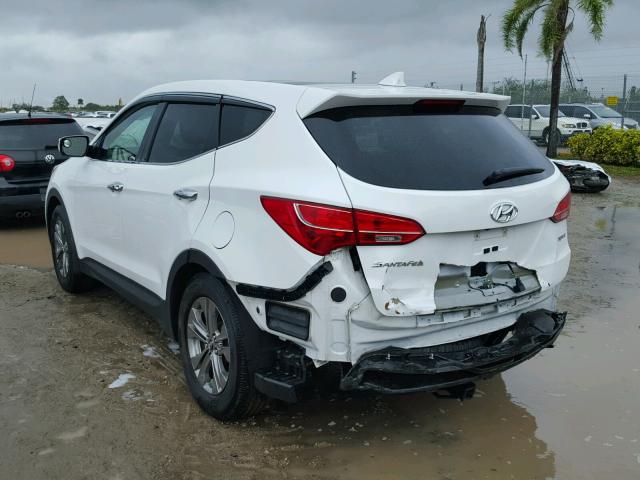 5XYZU3LB2DG070738 - 2013 HYUNDAI SANTA FE S WHITE photo 3