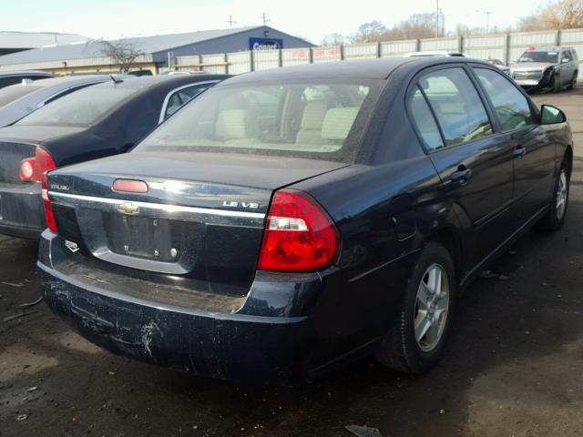 1G1ZT52865F191693 - 2005 CHEVROLET MALIBU LS BLUE photo 4