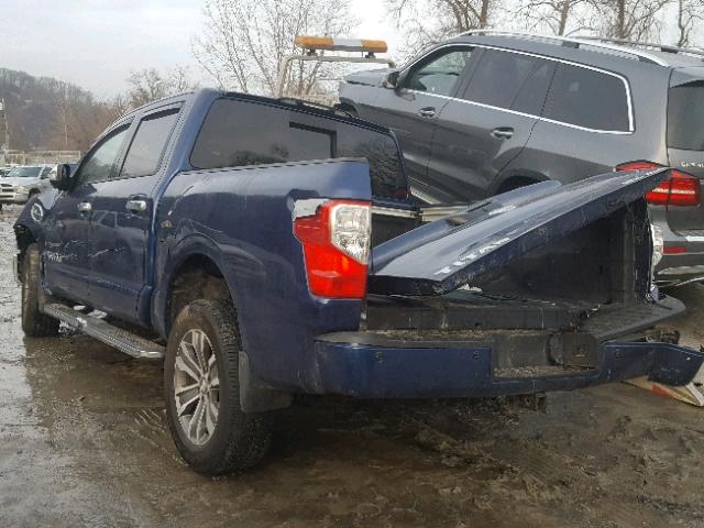 1N6AA1E56HN506228 - 2017 NISSAN TITAN SV BLUE photo 3