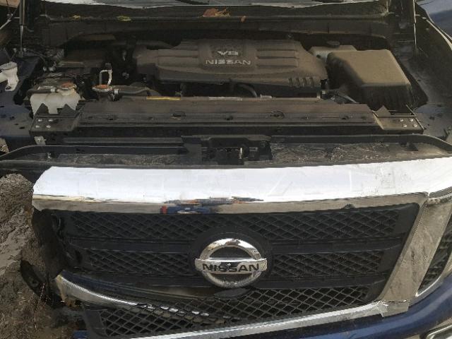 1N6AA1E56HN506228 - 2017 NISSAN TITAN SV BLUE photo 7