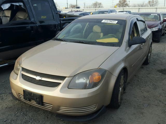 1G1AK52F057635546 - 2005 CHEVROLET COBALT GOLD photo 2