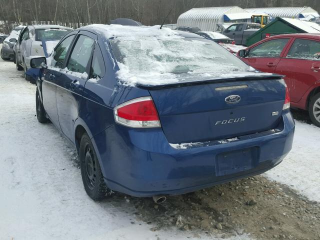 1FAHP35N98W190495 - 2008 FORD FOCUS SE BLUE photo 3