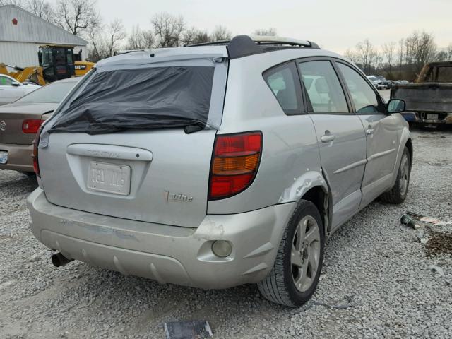 5Y2SL62834Z457067 - 2004 PONTIAC VIBE SILVER photo 4