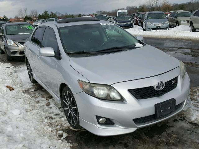 2T1BE40E39C026561 - 2009 TOYOTA COROLLA XR GRAY photo 1