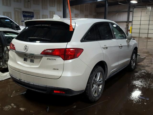 5J8TB4H51DL007205 - 2013 ACURA RDX TECHNO WHITE photo 4