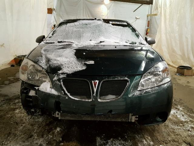 1G2ZG58B874124465 - 2007 PONTIAC G6 BASE GREEN photo 9