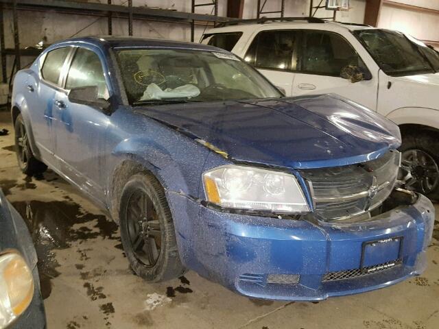 1B3LC56K08N603198 - 2008 DODGE AVENGER SX BLUE photo 1