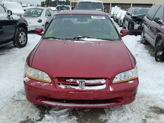 JHMCG5675YC022918 - 2000 HONDA ACCORD SE RED photo 9