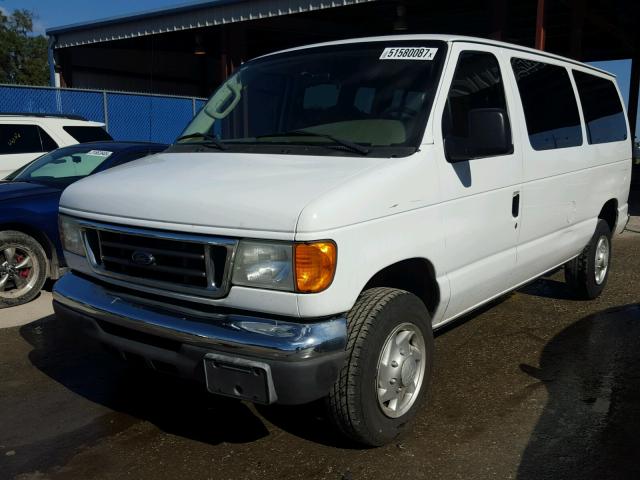 1FBNE31L97DB10246 - 2007 FORD ECONOLINE WHITE photo 2