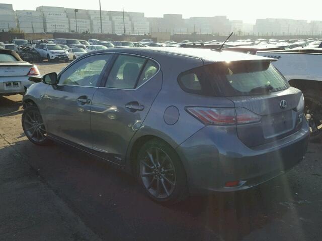 JTHKD5BH5D2139577 - 2013 LEXUS CT 200 GRAY photo 3