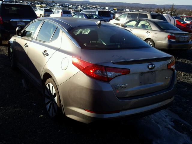 5XXGR4A6XDG237971 - 2013 KIA OPTIMA SX GRAY photo 3