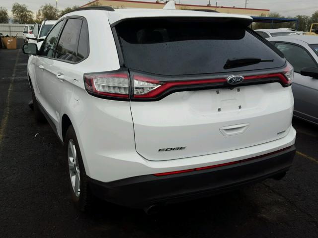 2FMPK3G93GBB94803 - 2016 FORD EDGE SE WHITE photo 3