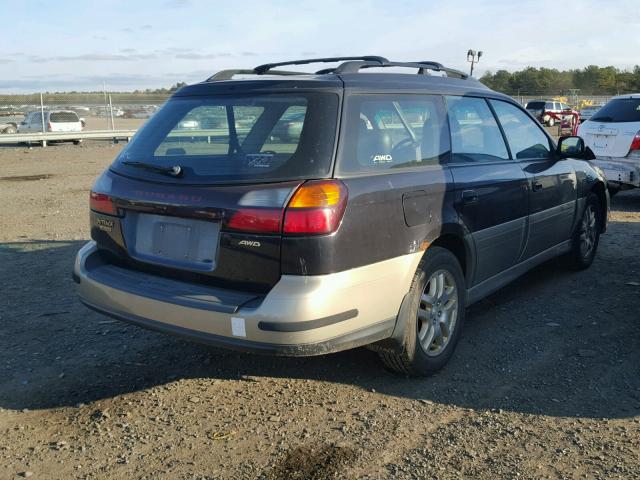 4S3BH686237600835 - 2003 SUBARU LEGACY OUT BLUE photo 4