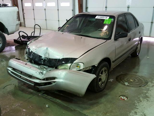 1Y1SK5486XZ432707 - 1999 CHEVROLET GEO PRIZM 棕色 照片 2