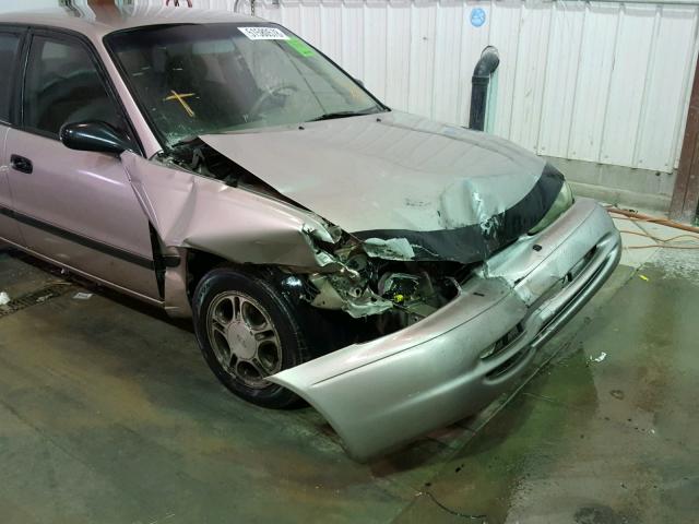 1Y1SK5486XZ432707 - 1999 CHEVROLET GEO PRIZM 棕色 照片 9