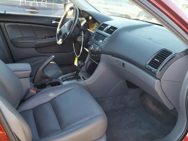 1HGCM56895A111127 - 2005 HONDA ACCORD EX RED photo 5